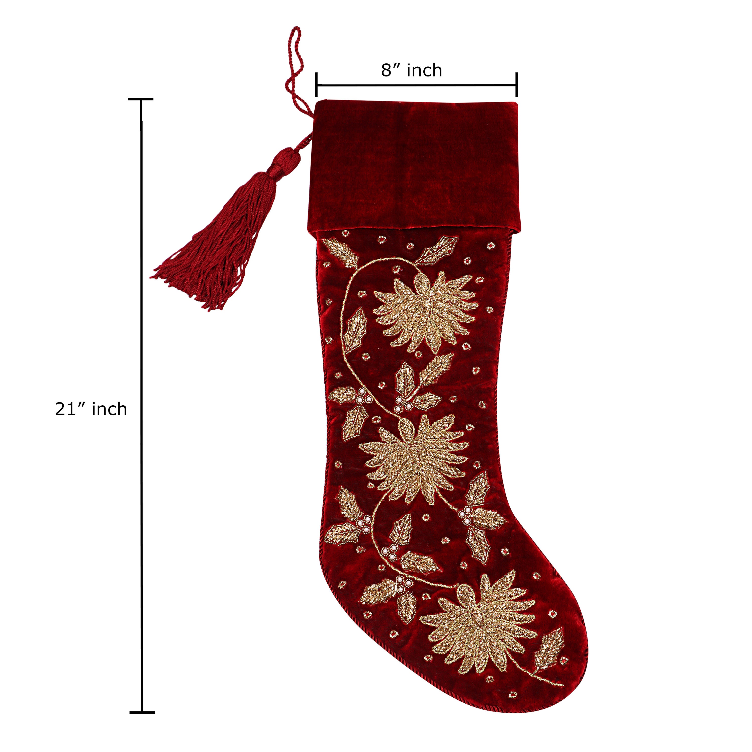 Handmade Velvet Christmas Stocking Set of 4 luxury Christmas Etsy
