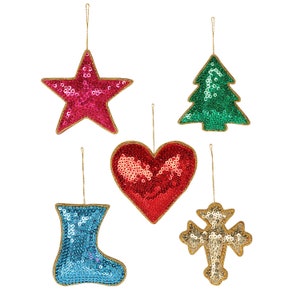 Handmade Christmas Ornaments set Multicolor christmas tree ornaments for holiday decor christmas decor corporate christmas gifts box1set=5PC