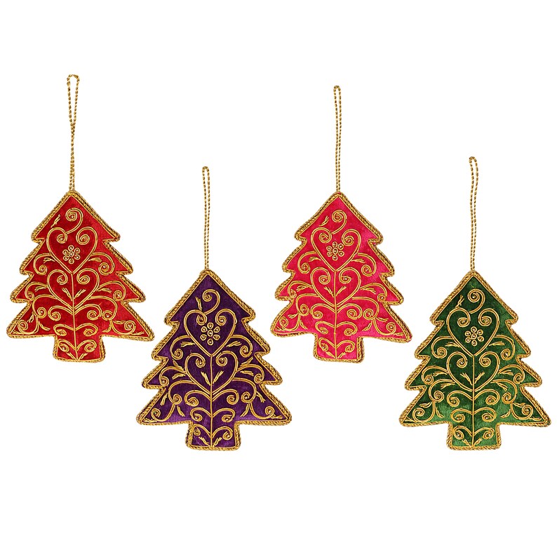 Handmade Christmas Ornaments Set Multicolor Christmas Tree Etsy UK