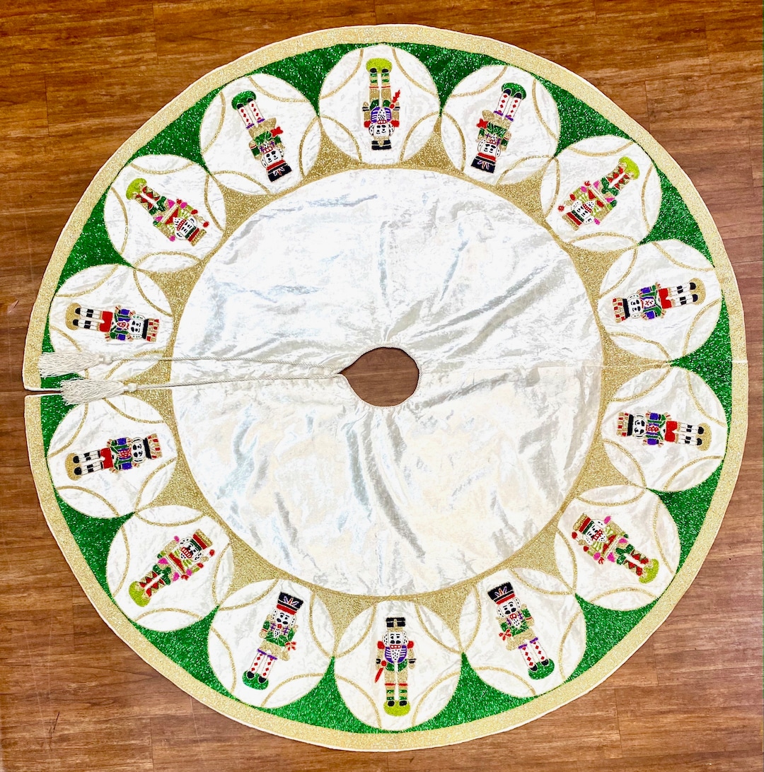 Nutcracker Christmas Tree Skirt 72 Inch Extra Large Christmas Etsy