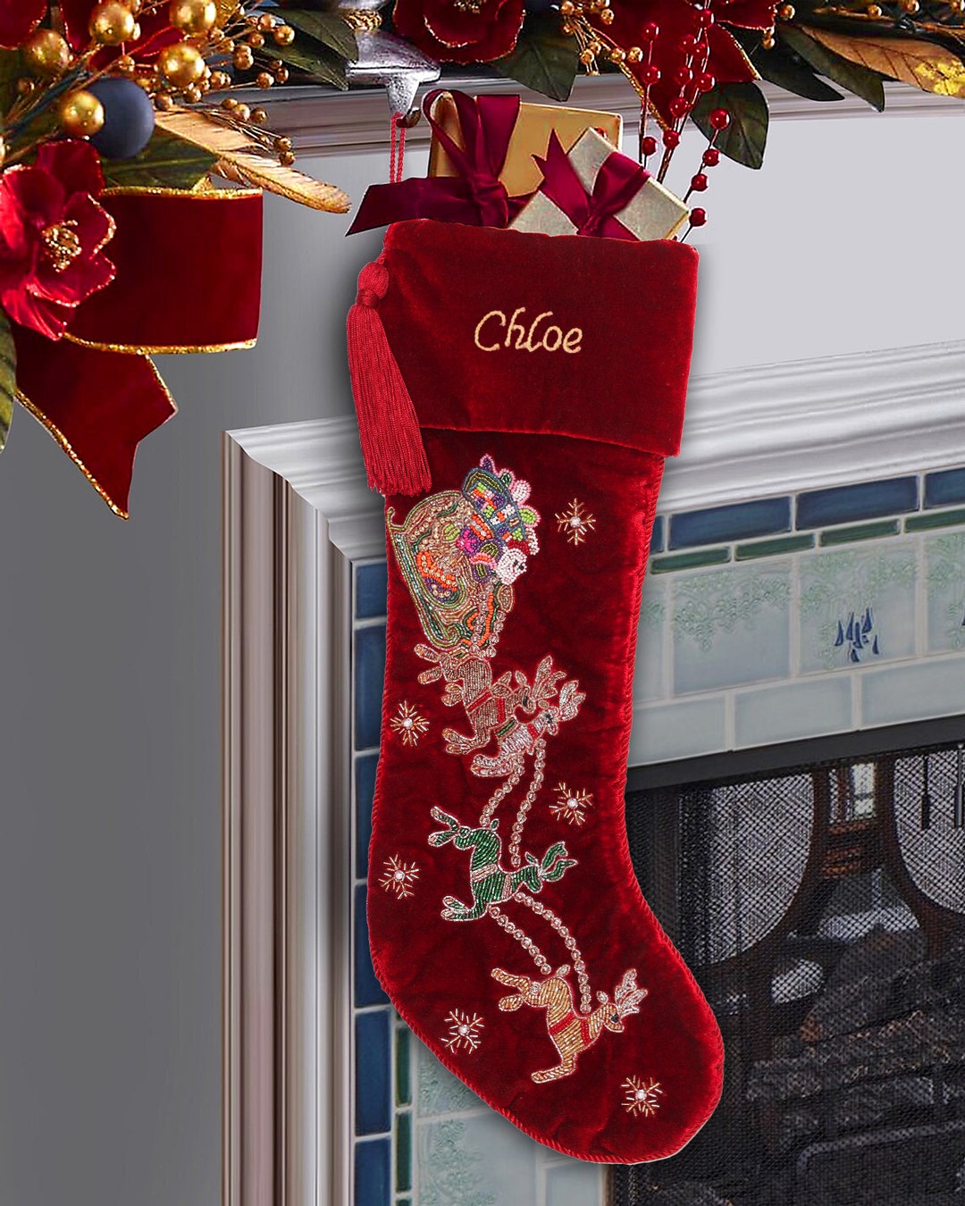 Red Velvet Stocking Small main image 0