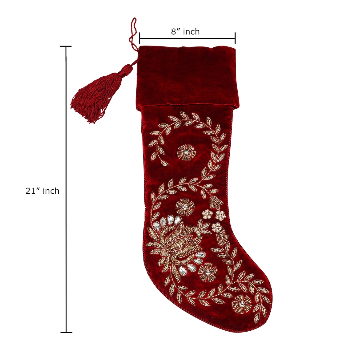 Handmade Velvet Christmas Stocking Set of 4 luxury Christmas Etsy