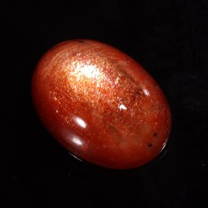 Sonnenstein Cabochon Sonnenstein Oval Cabochon Natürlicher Goldener Sonnenstein Top Qualität mit Rotem Stern Sonnenstein Loser Edelstein