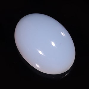 Forma oval de calcedônia azul americana natural (cabochão) de alta qualidade, pedra natural extraída dos EUA, gemas de calcedônia azul