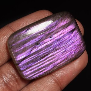 AAA+++ Top unico raro viola appariscente labradorite cabochon ciondolo in argento creazione di gioielli pietra, pietra labradorite