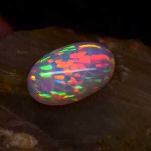 AAA++ Top Quality Natural Ethiopian Opal Cabochon Multi Fire Opal Gemstone Fire Opal Cabochon Oval Shape For Making Jewelry .