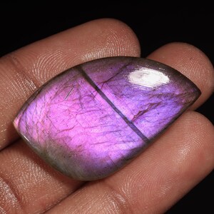 AAA+++ Top unico raro viola appariscente labradorite cabochon ciondolo in argento creazione di gioielli pietra, pietra labradorite