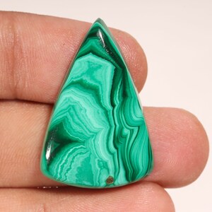 Excelente qualidade superior 100% natural malaquita formato de pêra cabochão pedra preciosa solta para fazer joias
