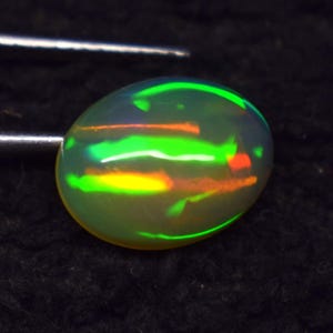 Ethiopian Opal Cabochon, AAA Top Quality Natural Ethiopian Opal Cabochon Oval Shape Multi Fire Opal, Welo Opal, Opal Gemstone