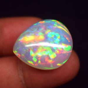 Opal Cabochon AAA Top Quality Natural Ethiopian Opal Cabochon Welo Opal Making Jewelry, Pear Shape Opal Mix Quality Opal