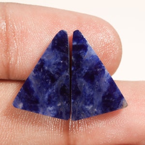 Sodoliet Cabochon Paar Cabochon Edelsteen Maken voor Oorbellen Losse Edelsteen Maken Voor Sieraden Losse Steen