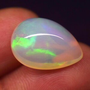 Opal Cabochon AAA Top Quality Natural Ethiopian Opal Cabochon Welo Opal Making Jewelry, Pear Shape Opal Mix Quality Opal