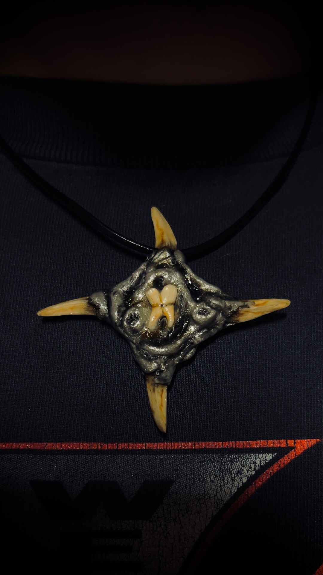 Jeepers Creeper Throwing Star Necklace Etsy