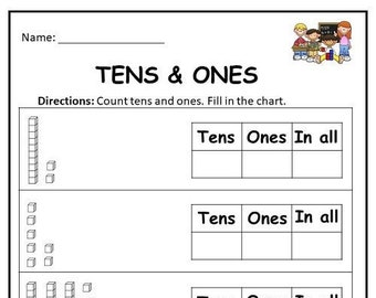 How Many Worksheet - Etsy
