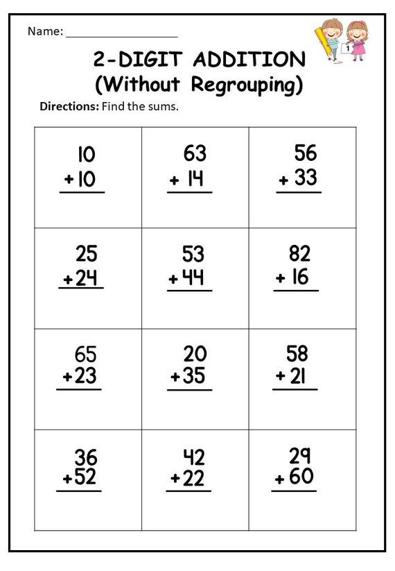 Printable Double Digit Multiplication Worksheets