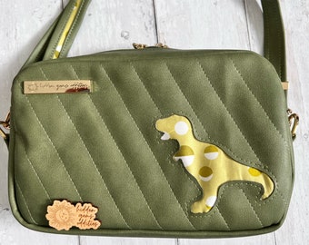 T-Rex Crossbody Bag: Vegan Leather Dinosaur Gift