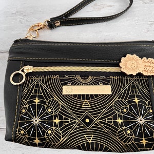 Make up Bag, Pencil Case, Toiletry Holder, Cosmetics Zip Pouch, Wristlet, Gifts for Vegans, Gift for witches, Back to school, bullet journal