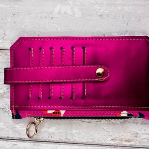 Cartera vegana delgada, cartera de tarjeta de crédito, monedero, bolso amigo, cartera de tarjeta de crédito, cartera minimalista, regalo feminista, regalo de adolescente