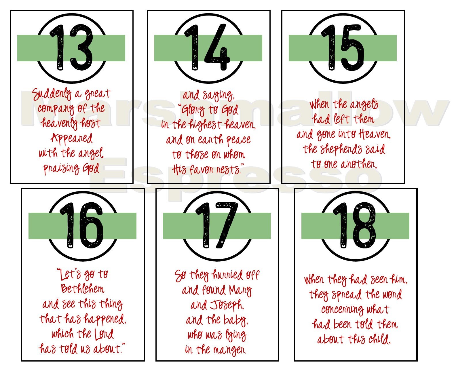 Christian Christmas Advent Printables 25 Days of Celebrating Jesus ...