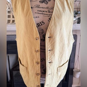 Vintage Banana Republic Leather Vest - Etsy