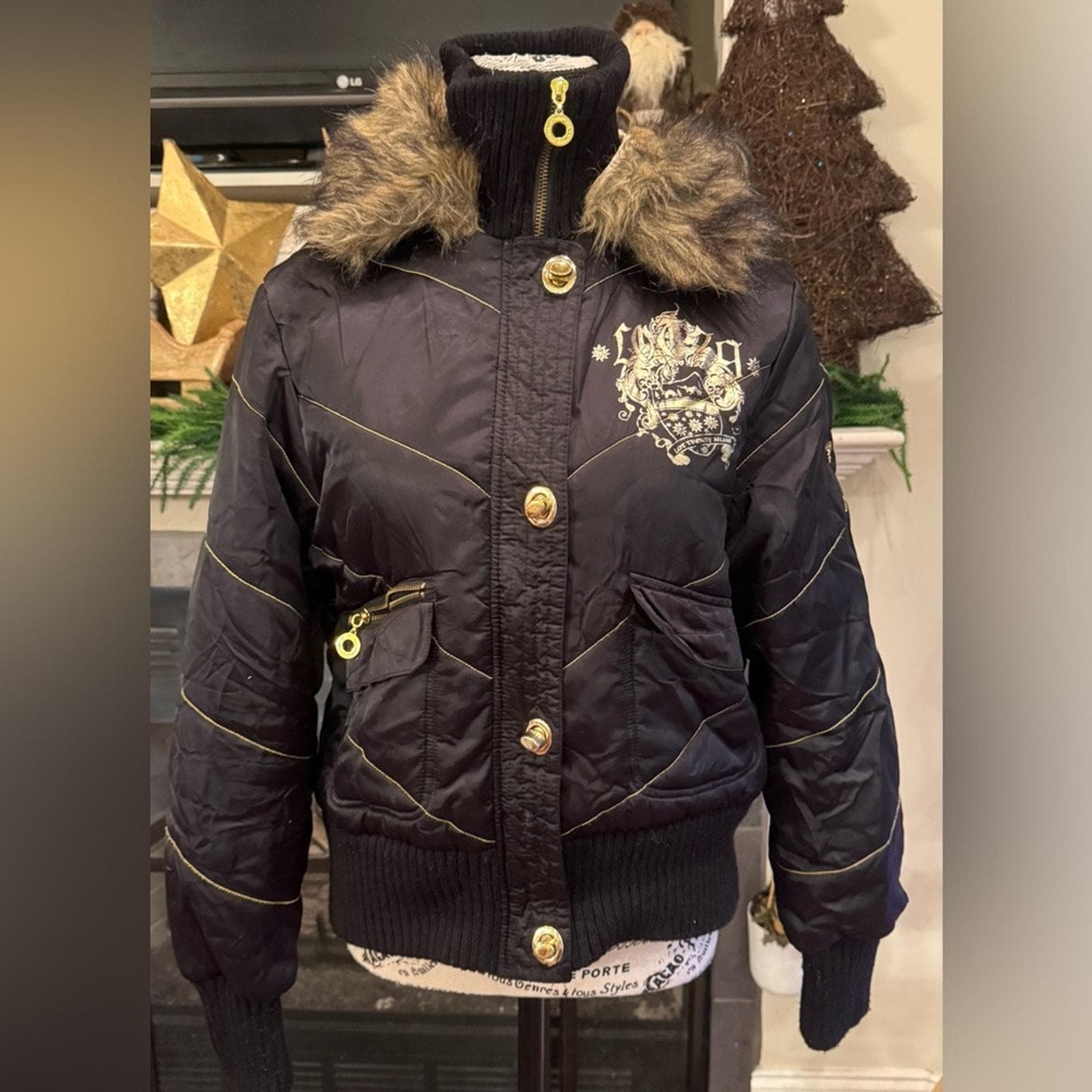 Y2k Puffer Jacket Fur - Etsy