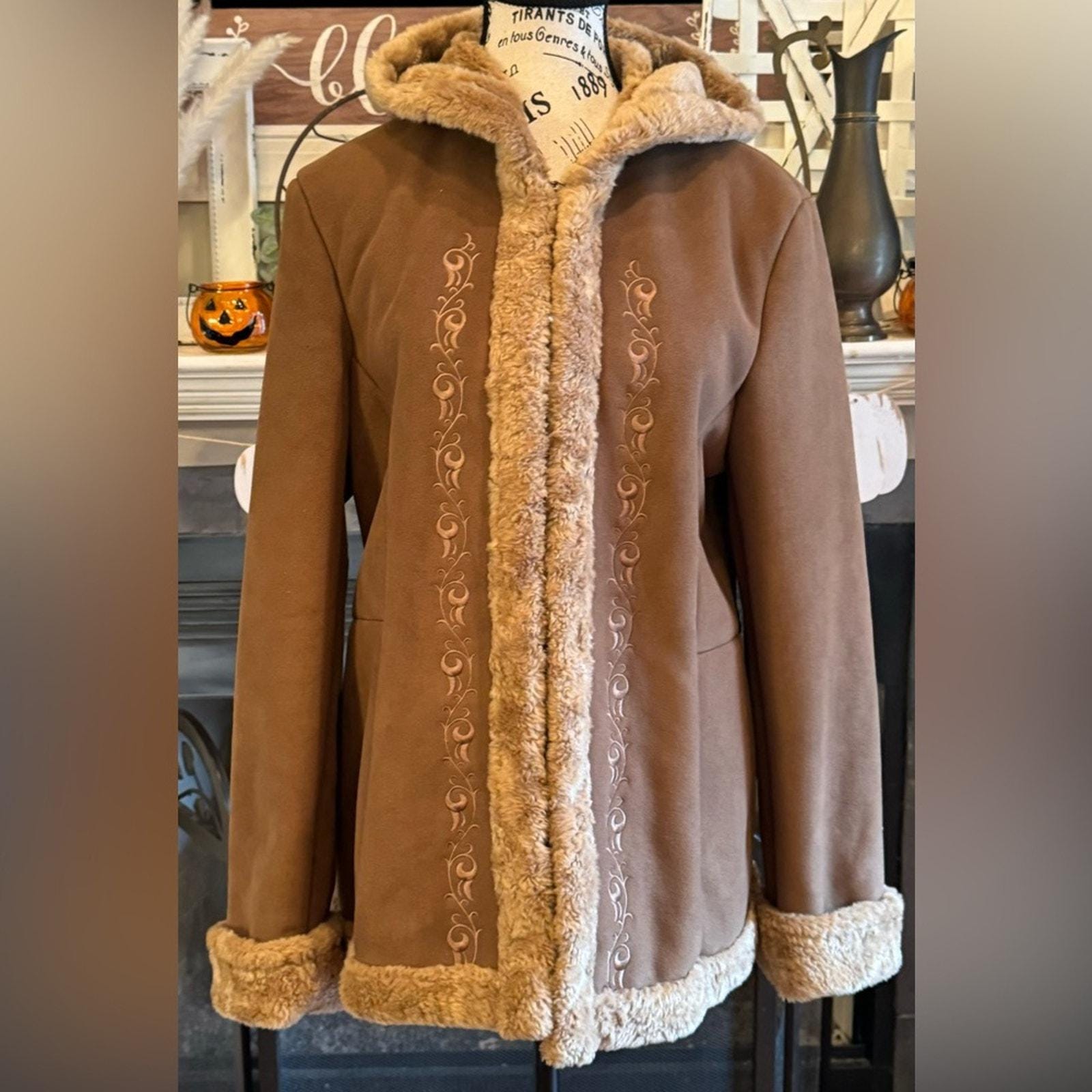 Y2k Fur Trim Jacket - Etsy Y2k Fur Trim Jacket - Etsy