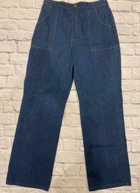 JTF Jeans Vintage 70s Mom Jeans 14 16 18 Jeans Th… - image 1