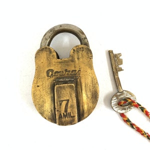 Vintage Brass Indian lock