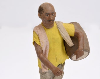 Vintage Terracotta Clay Man Figurine| Terracotta Indian Toys| Indian Antique toys| Terracotta home Decor| Terracotta Figurines| Musicians