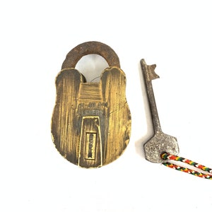 Vintage Brass Indian Mini Pad lock