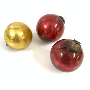 Vintage Christmas Baubles| Christmas Balls Set of 3