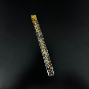 Vintage tear catcher bottle | Vintage Long Sleek Perfume Bottles with Gold Work