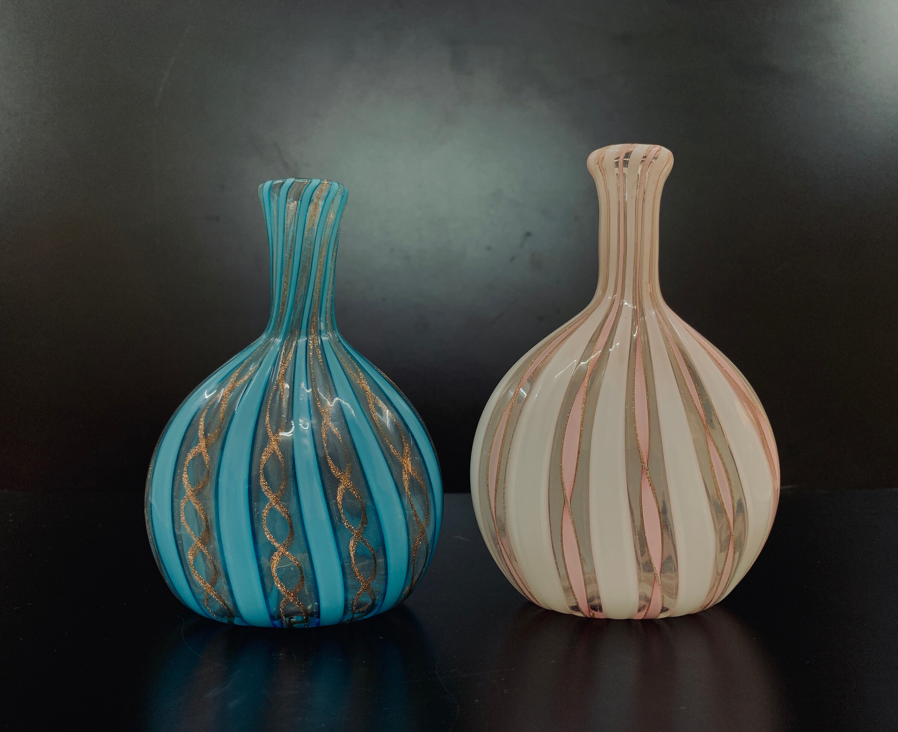 ヴィンテージ ムラーノ アート花瓶 2個セット - Etsy 日本