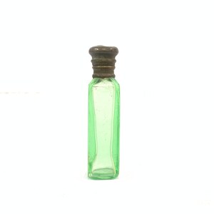 Vaseline glass perfume bottle