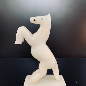 Vintage horse of stone