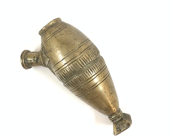 Islamisk vattenpipa i mässing, vintage | Vintage vattenpipa | Vintage shisha | Handhållen hukka | Liten hukka | Antik inredning | Vintage inredning | Heminredning