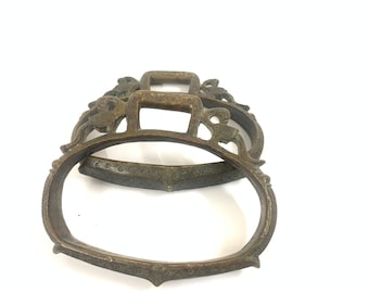 19C MORTIER ET PILON EN LAITON ANTIQUE FAITS MAIN EUR 103,29 - PicClick FR