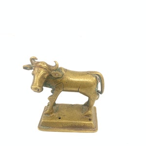 Alte Vintage Messing indische Nandi