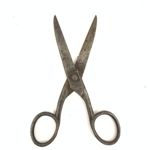 Vintage Iron Joseph Rodgers and sons Scissors| Vintage Iron Barber Tools| RUSTY tools collectible |  Vintage scissors| vintage tools