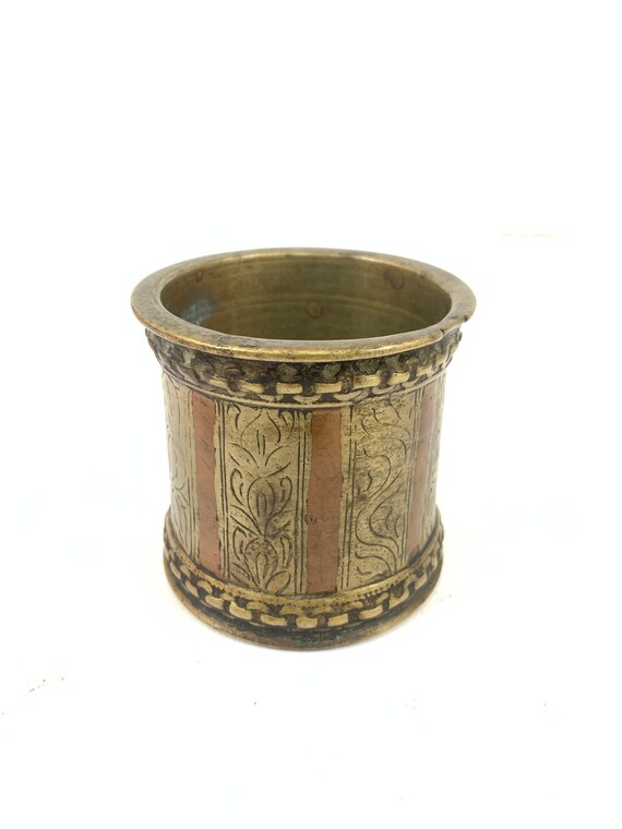 Antique Indian Ganga Jamuna Panchpatra (Holy Water Vessel) - 19thC Antique Indian Ganga Jamuna Panchpatra (Holy Water Vessel) - 19thC