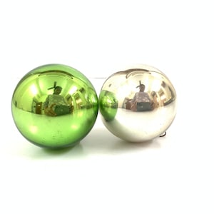Antique old German Christmas Bauble heavy glass Kugel