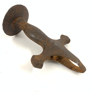 Vintage zwaard met ijzeren handvat | Handgreep zwaard|  Zwaardgevest met grip| Gevest| Decoratie| Handwerk | Indiaas ijzeren rustieke handgreep om te verzamelen