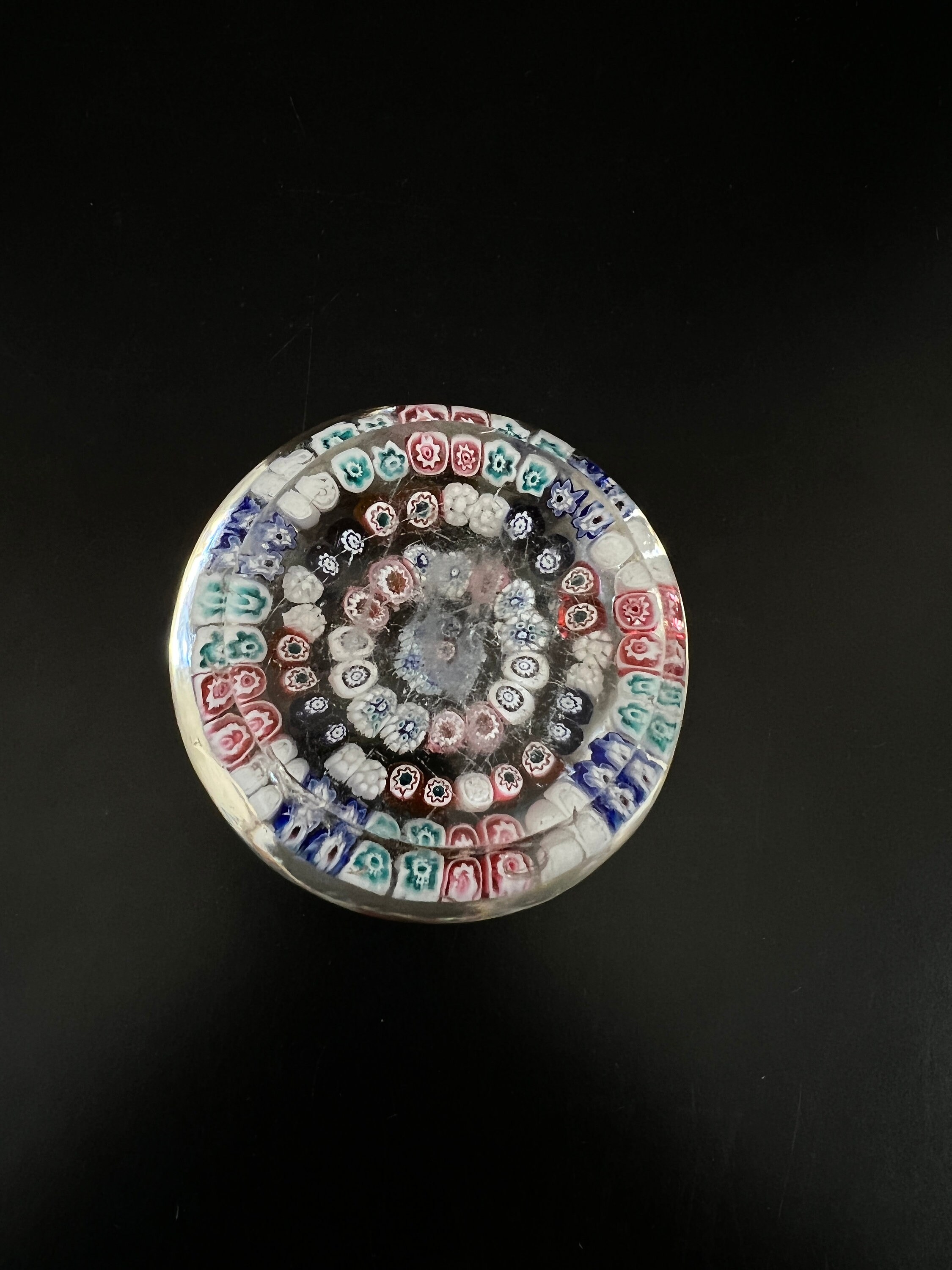 ヴィンテージ パースシャー ミルフィオリ アートガラス ペーパー