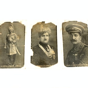 Photos vintage de Sir Partap Singh Jodhpur HH de Kishangarh et Jammu-Cachemire par Vernon et VandyK