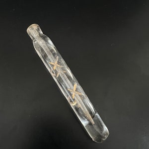 Vintage tear catcher bottle | Vintage Long Sleek Perfume Bottles with Gold Work