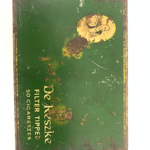 Vintage De Reszke Cigarette Case  |De Reszke Cigarettes London| Collectible Box| Cigarette Case| Storage Box