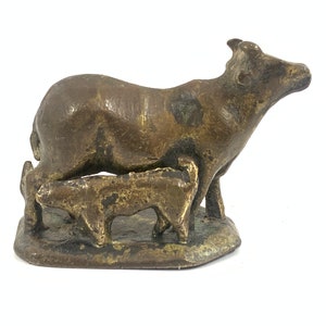 Vintage Brass cow
