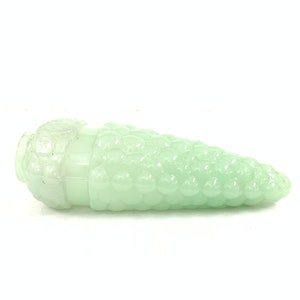 Vintage mould opaque uranium glass bottle