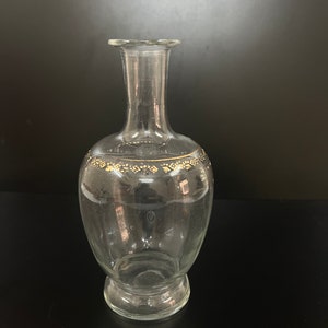 Vintage Glass Pot with gold work| Vintage Glass Pot