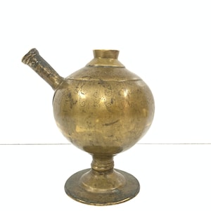 Vintage Brass Islamic Hookah| Vintage hookah| Vintage Shisha| Handheld Hukka| Small Hukka| Antique Decor| Vintage Decor|home decor